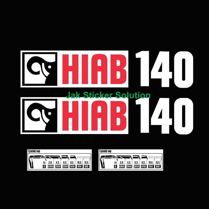 Jual Stiker Crane Hiab 140 Decal Alat Berat | Shopee Indonesia
