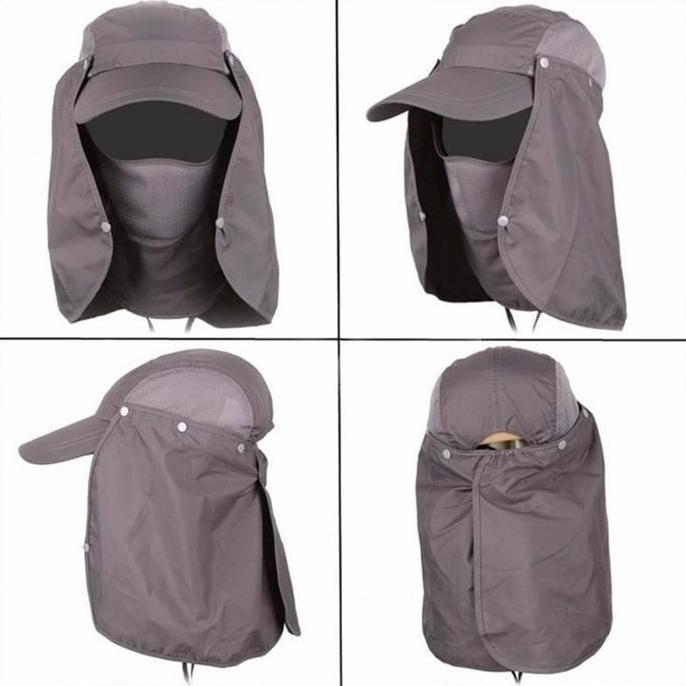 Jual DB74 >> Topi Memancing Gunung Tentara Jepang With Masker Anti ...