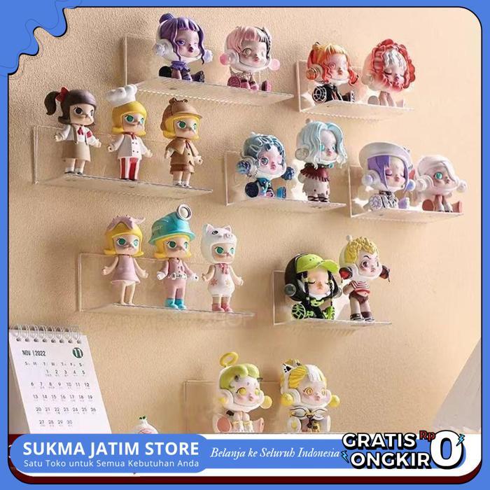 Jual RAK AMBALAN DISPLAY AKRILIK TEMPEL DINDING TRANSPARAN RACK SUSUN ...