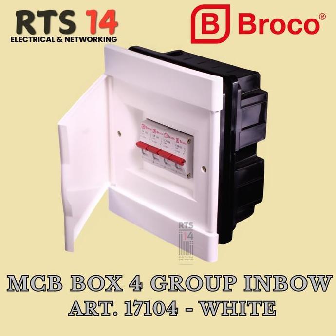 Jual Diskon Mcb Box Boco 4 Group Inbow Putih Art.17104-55 / Kotak Panel ...