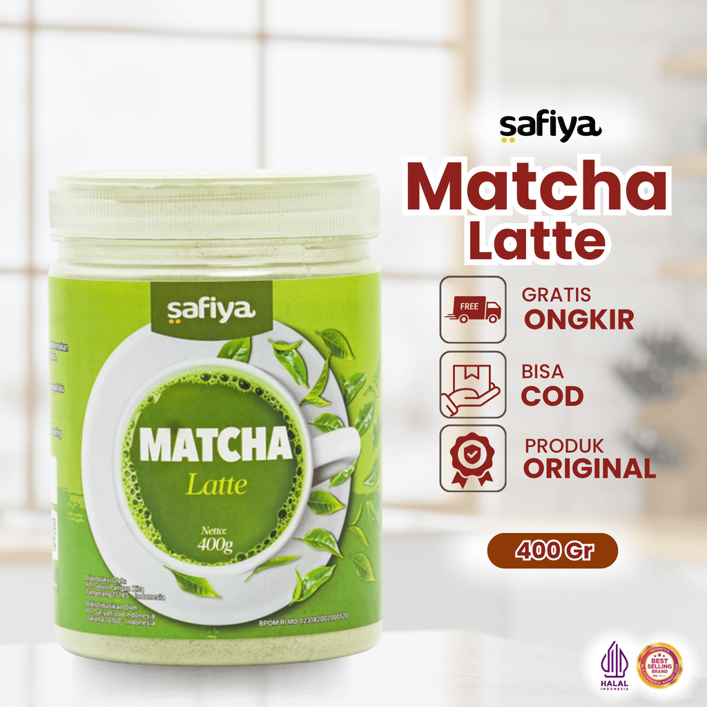 Jual Safiya Matcha Latte 400 Gr Bubuk Minuman Pure Matcha Powder ...