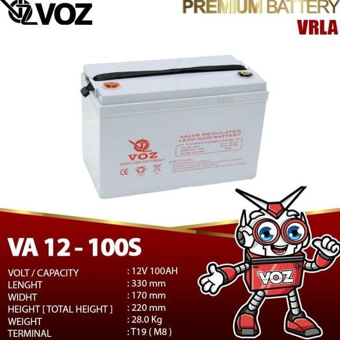 Aki Kering VMP 12V 100Ah Baterai UPS Solar Panel Batre VRLA Deep Cycle 100AH VMP