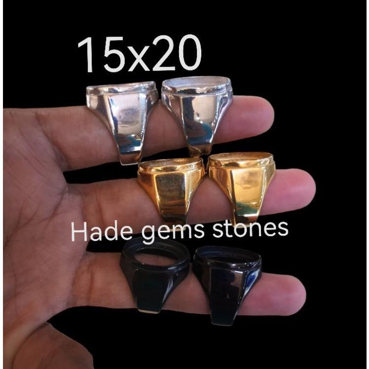 Jual Cute- Ring Emban Titanium Super Kualitas Dim 15X20 | Shopee Indonesia