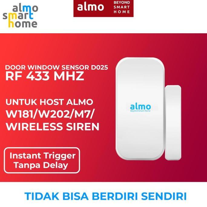 Jual Scrt- Almo D025 Wireless Door Window Sensor 433 Mhz Sensor Pintu ...