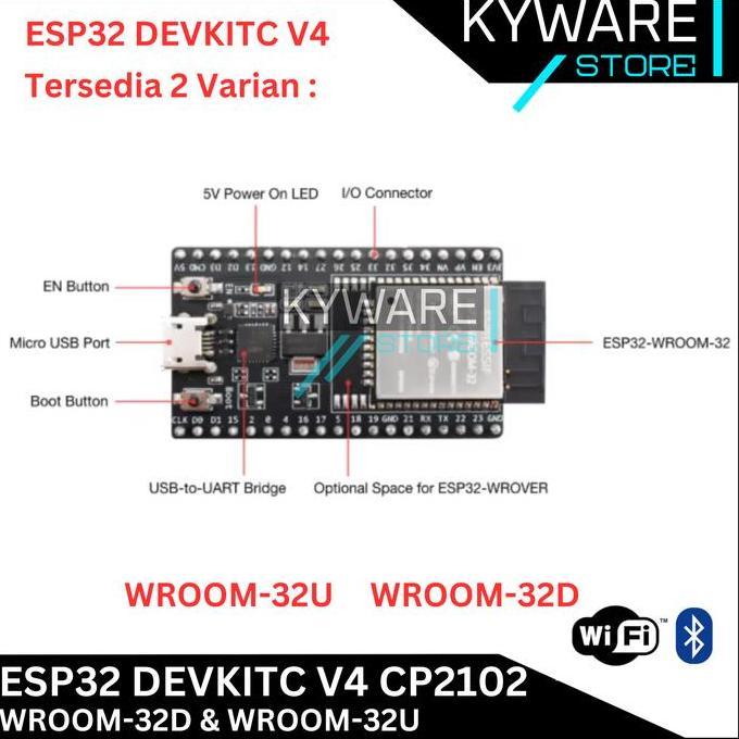 Jual Callbe- Esp32 Devkitc V4 Esp 32 Wroom-32U Wroom-32D Wroom 32U 32D ...