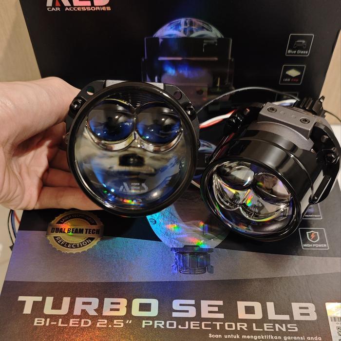 Jual BILED AES TURBO SE DLB Dual Low Beam Double Laser 75 Watt Bluelens ...