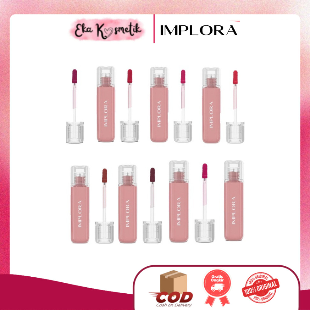 Jual IMPLORA Glassy Plumpy Jelly Tint All Shade / EKA KOSMETIK | Shopee ...