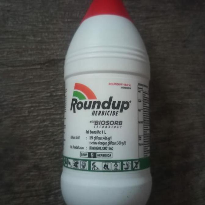 Jual ROUNDUP 486 SL HERBISIDA SISTEMIK RACUN RUMPUT 1 LITER | Shopee ...