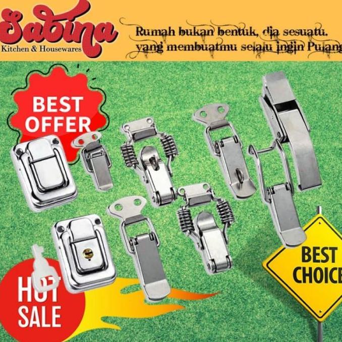 Jual DHIRTYM Kancing Engsel Kunci DIY Spring Loaded Toggle Latch Catch ...