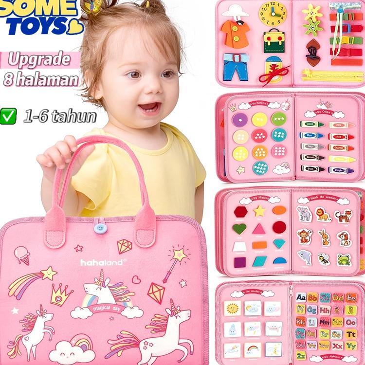 Jual Some Toy 8 Halaman Busy Board Mainan Montess Untuk Perkembangan ...