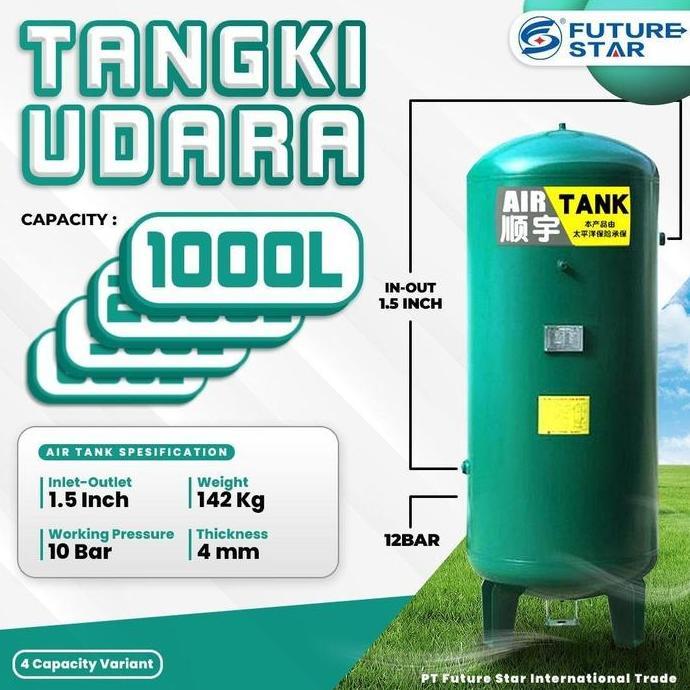 Jual Murah Tangki Angin Tabung Kompresor Udara 1000 Liter 2000 Liter ...