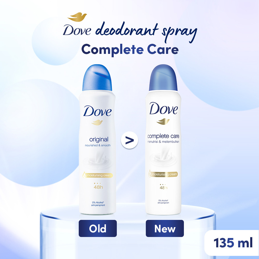 Product image Buy 1 Dove Aerosol Spray Original 135ml and 1 Dove Serum Body Wash Moisture Renew 400ml 1
