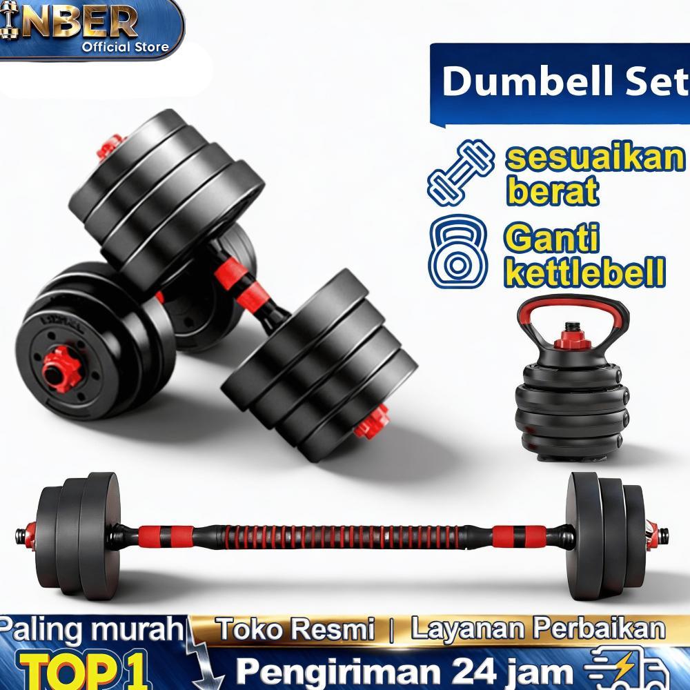 Jual READY INBER Dumbell Set 10~40KG Barbel Set peralatan fitness ...