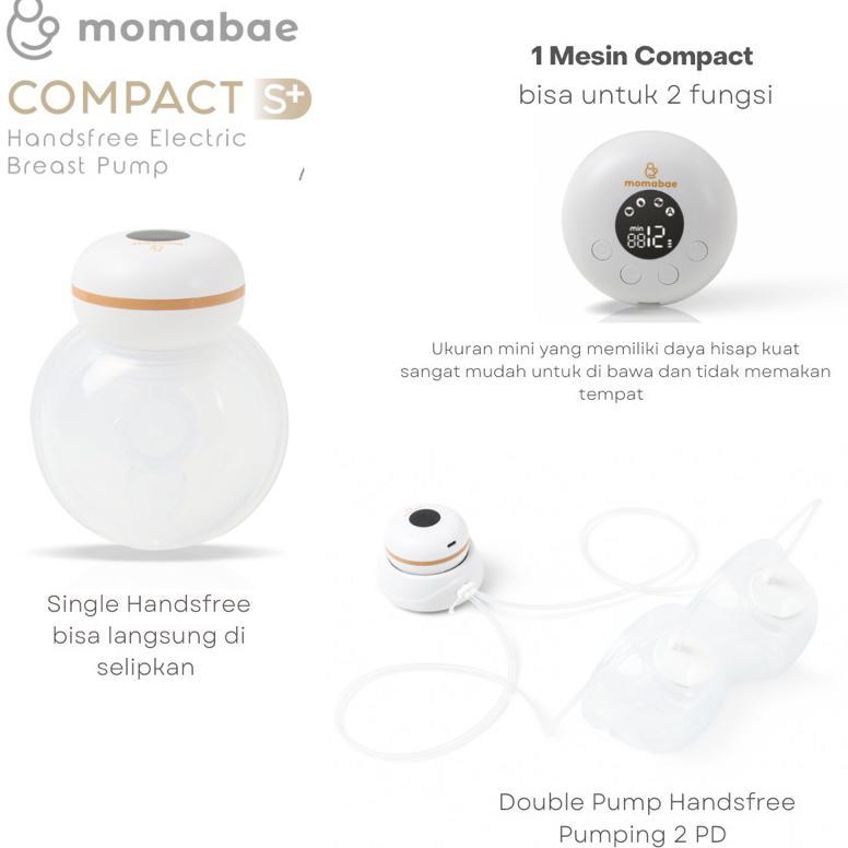 Jual Gtu-712 Momabae Compact S+ 2 In 1 Handsfree Breast Pump / Pompa ...