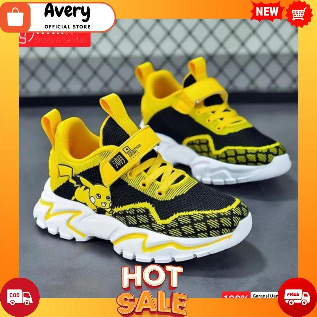 Jual WNR SEPATU POKEMON ANAK LAKI LAKI PIKACHU LUCU READY SIZE 26-35 ...