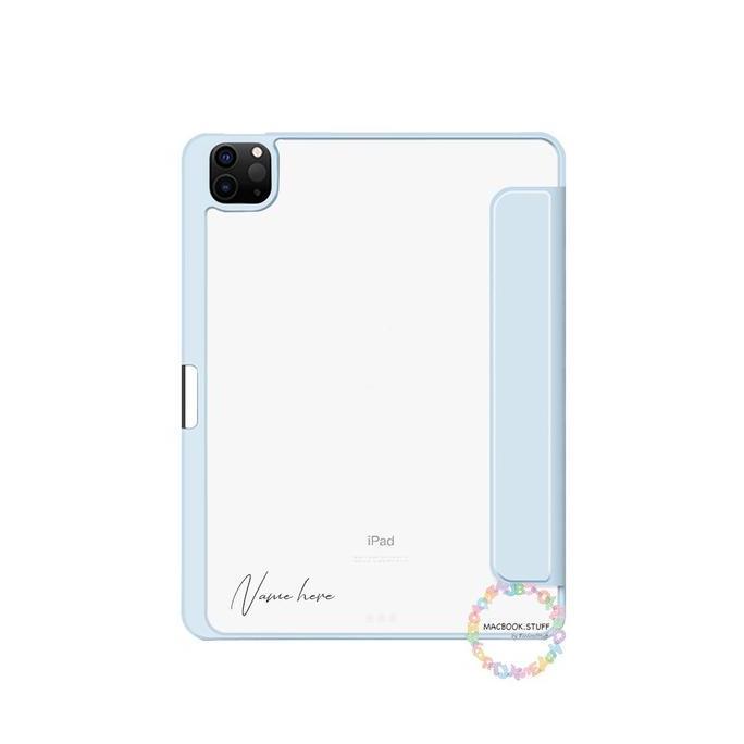 Jual CUSTOM NAME NAMA INITIAL Acrylic Case IPAD With Pen Holder for NEW ...