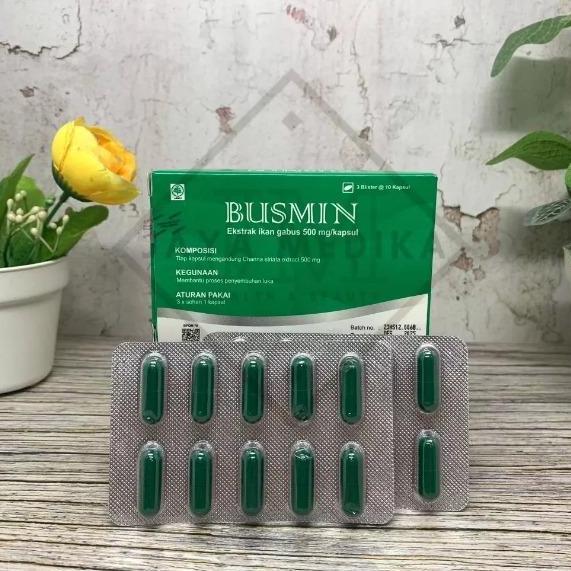 Jual Busmin Kapsul Per Strip Isi 10 Kapsul - Extra Ikan Gabus TEG ...