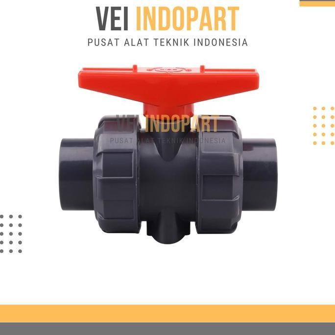 Jual 2'' Pvc Stop Kran Ball Valve Double Union Socket Pipa Ukuran 2 ...