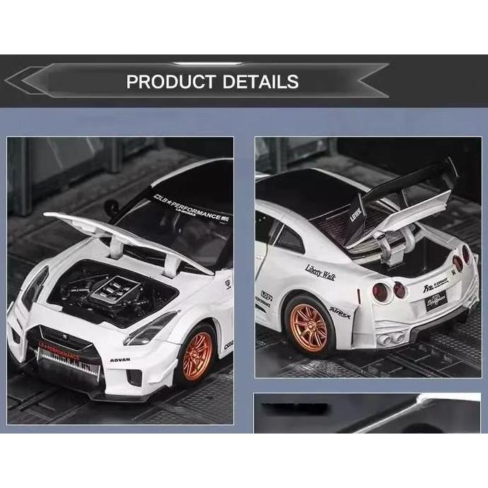 Jual FAMINUYI - DIECAST NISSAN GTR R35 LIBERTY WALK CSR2 LBWK 1:24 ...