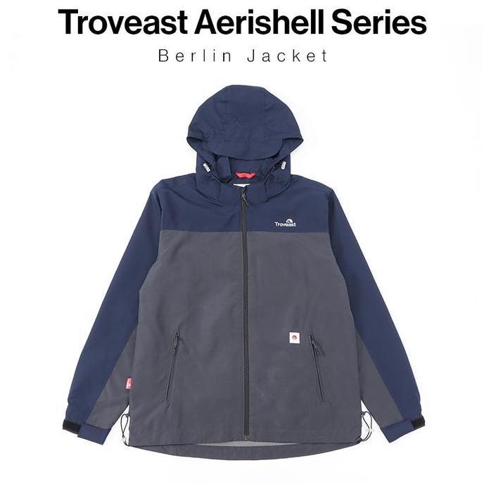 Jual Troveast Urban Jacket Breathable Aerishell Series Berlin Navy Grey ...