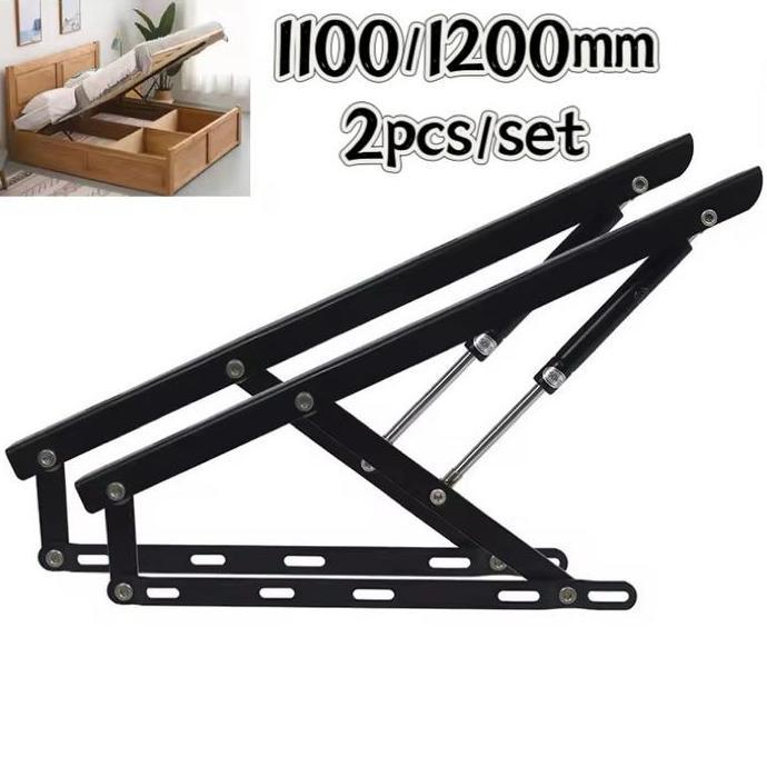 Jual 2pcs Engsel Ranjang Lipat Hidrolik 110/120cm Engsel Lipat Tempat ...