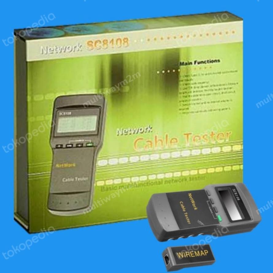 Jual Network LAN UTO RJ 45 Cable Tester Digital Cat 5e Cat 6 Vat 7 ...