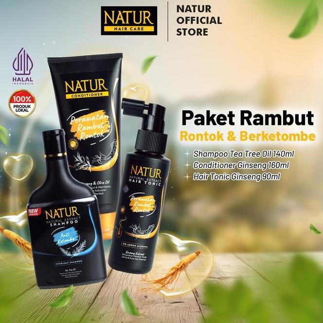 Jual Paket Perawatan Rambut Rontok Gatal Berketombe Extract Shampoo ...