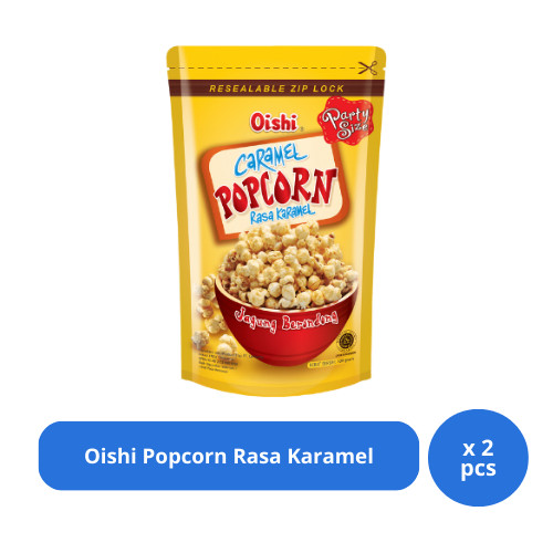 Jual Oishi Popcorn Rasa Karamel 100 g x 2 pcs | Shopee Indonesia
