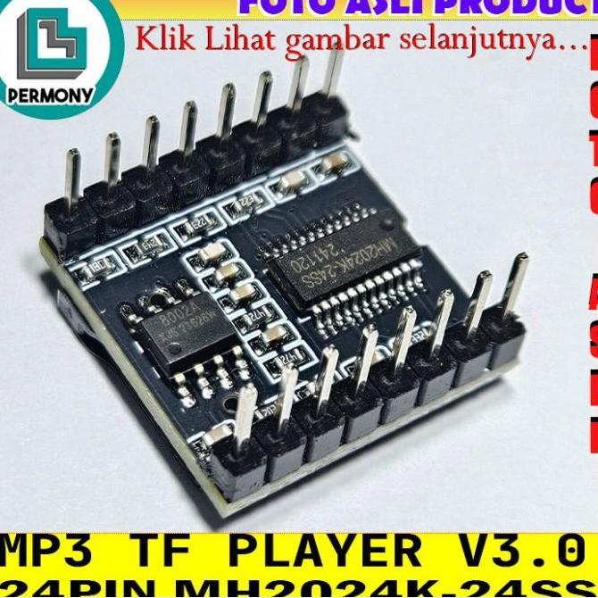 Jual New- TFPlayer Player DFPlayer Module Mini MP3 Modul 24pin | Shopee ...