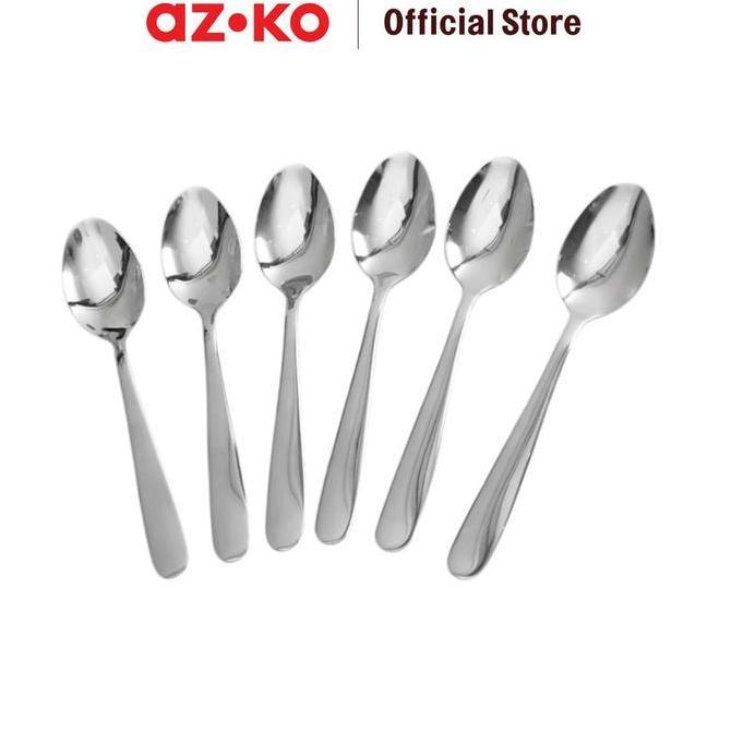 Jual AZKO Culinart Set 6 Pcs Sendok Makan 1022 - Silver Table Spoon ...