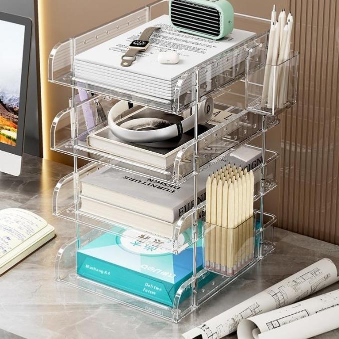 Jual Triple W Rak File 4 Tingkat Organizer Dokumen Meja Multi Layer ...