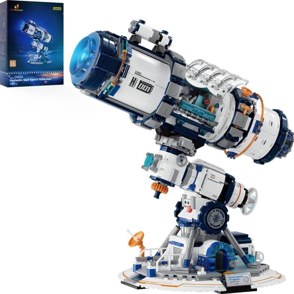 Jual JMBricklayer Space Telescope Building Sets for Adults, Cool Space ...