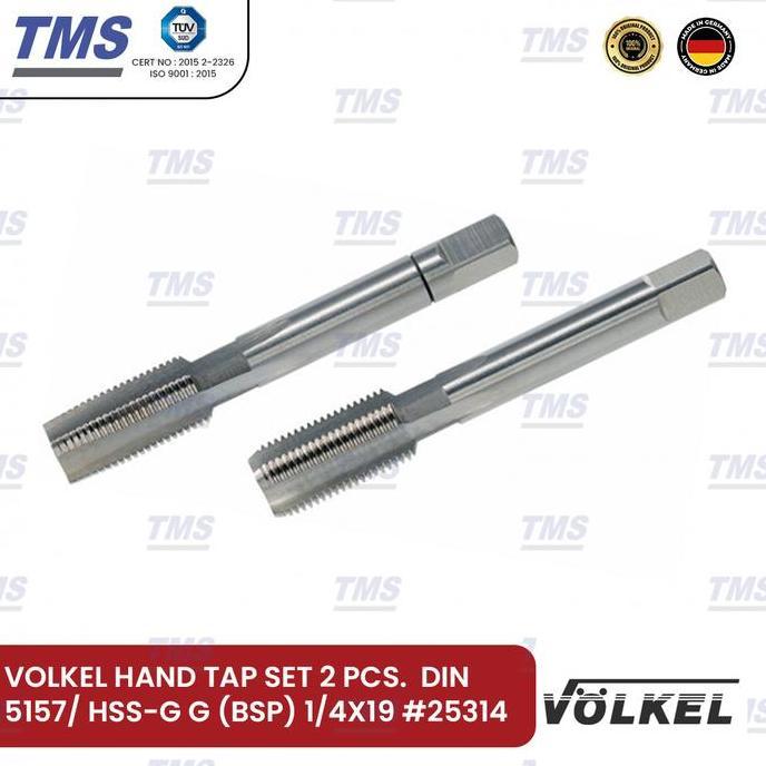ALARM HSS-Handgewindebohrer DIN 5157 Paar Kernloch-Durchmesser 15,25 mm
