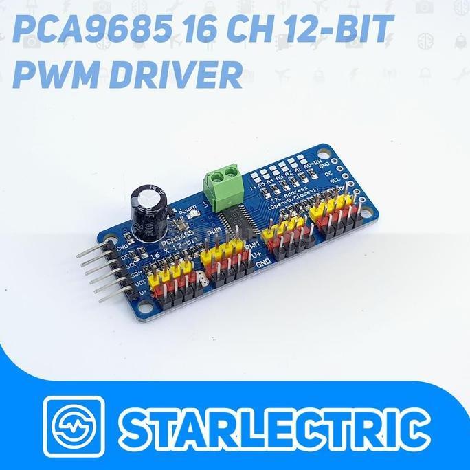 Jual PCA9685 PCA 9685 16 Channel 12 bit PWM Servo Driver I2C Arduino ...