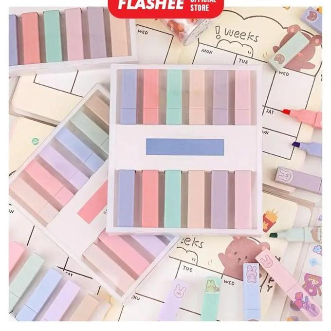 Jual Trapp- Flashee Stationery Spidol Jurnal Highlighter Pastel 2 In 1 ...