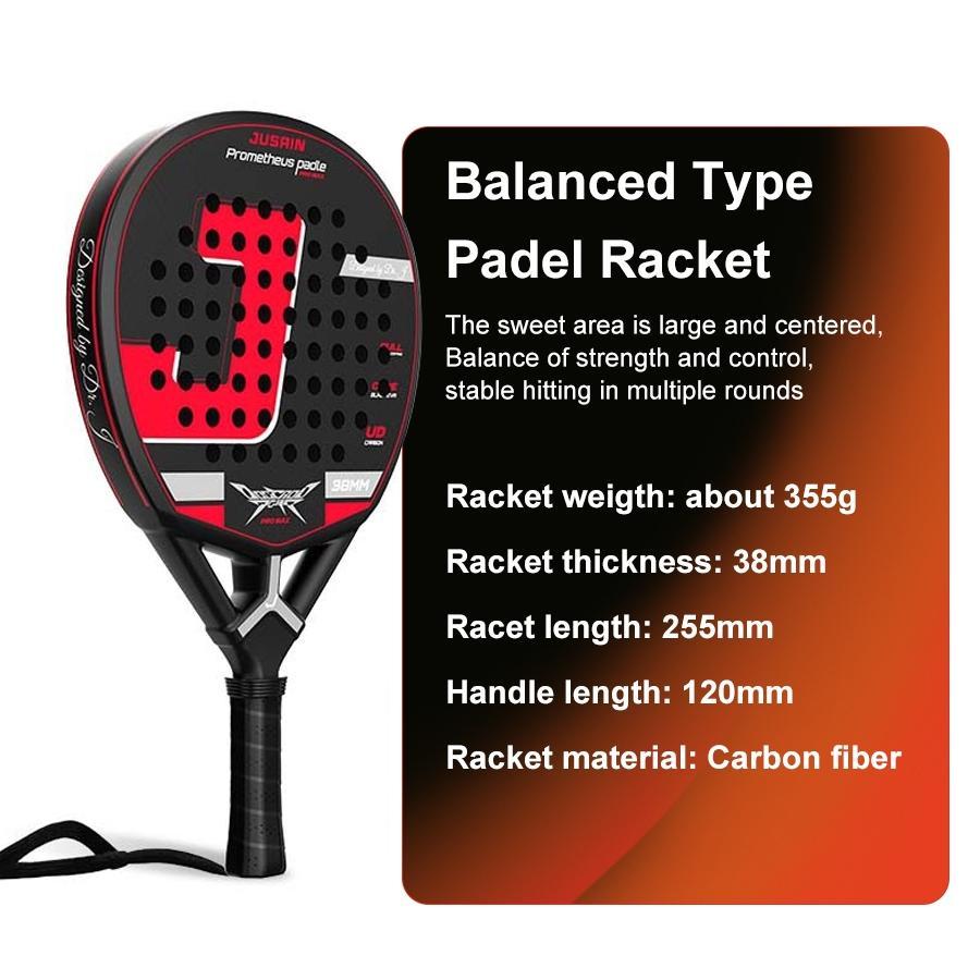 Jual RAKET TENIS PADLE/ORIGINAL PADLE/JUSAIN PROMETHEUS PADLE PRO MAX ...