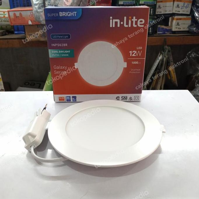 Jual led panel merek in-lite 12 wat putih | Shopee Indonesia