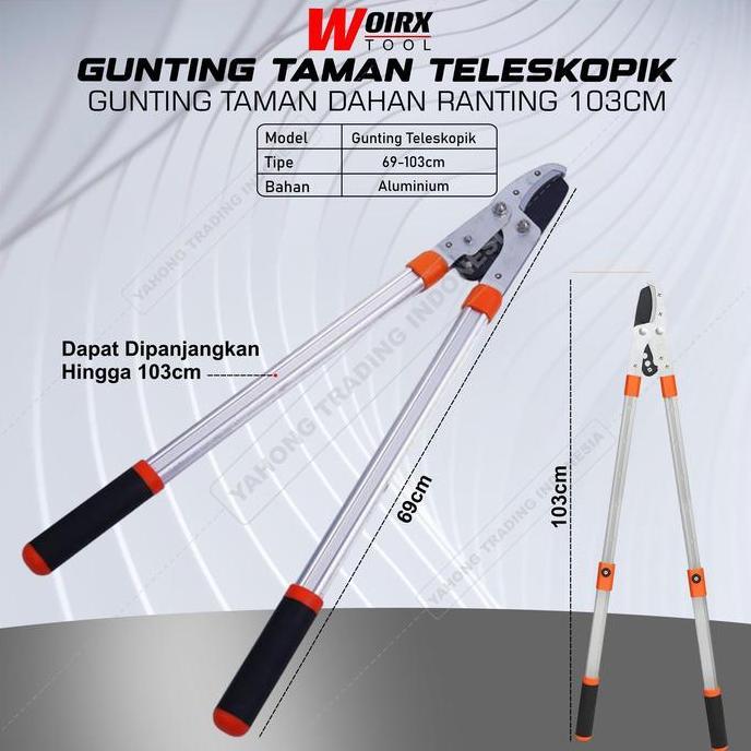Jual DEZOVRY Gunting Dahan Ranting Gagang Panjang Gunting Taman ...
