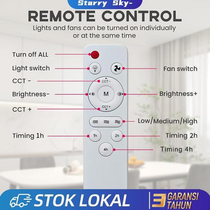 Jual Remote control lampu kipas multifungsi | Shopee Indonesia
