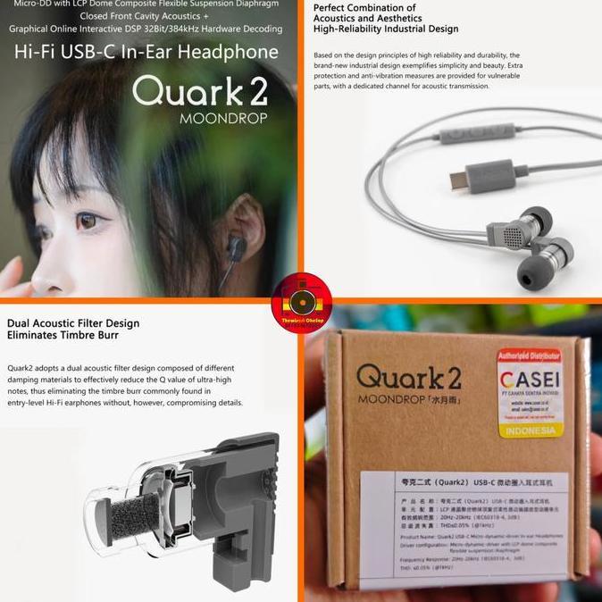Jual Moondrop Quark 2 Quarks 2 IEM Port Type C DSP Quark2 Quarks2 II ...