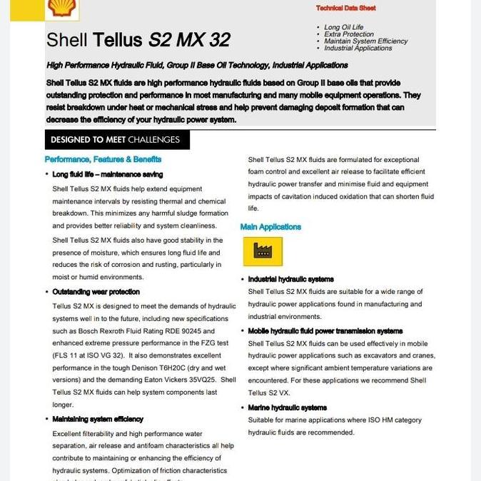 Jual Shell Tellus S2 MX 32 Oil Hidrolik ISO VG 32 100% Original pail 20 ...