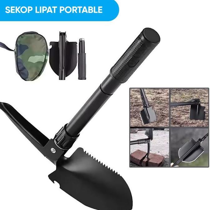 Jual QINGACHO Taffware Sekop Lipat Mini Portable Multifungsi Cangkul ...