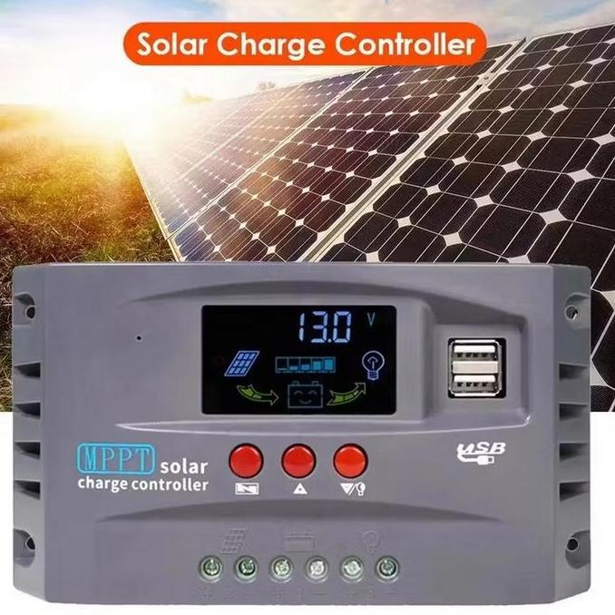 Jual WISZCA- Solar Charge Controller Panel Surya 10A 20A 30A MPPT 2 USB ...