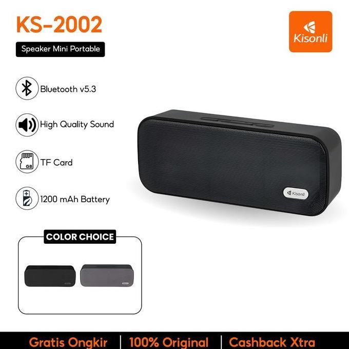 Jual KISONLI Speaker Wireless Bluetooth KS2002 Mini Ergonomic Potable ...