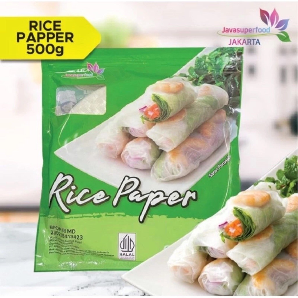 Jual Java Super Food Rice Paper 50 Lembar - Kulit Lumpia Bulat - Kulit ...