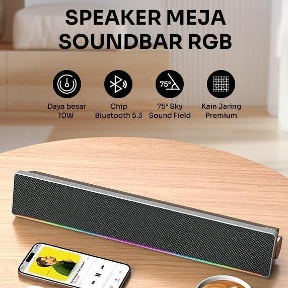 Jual Robot RB680 Wireless 4 Stereo Soundbar RGB 10W 4 Playback Mode ...