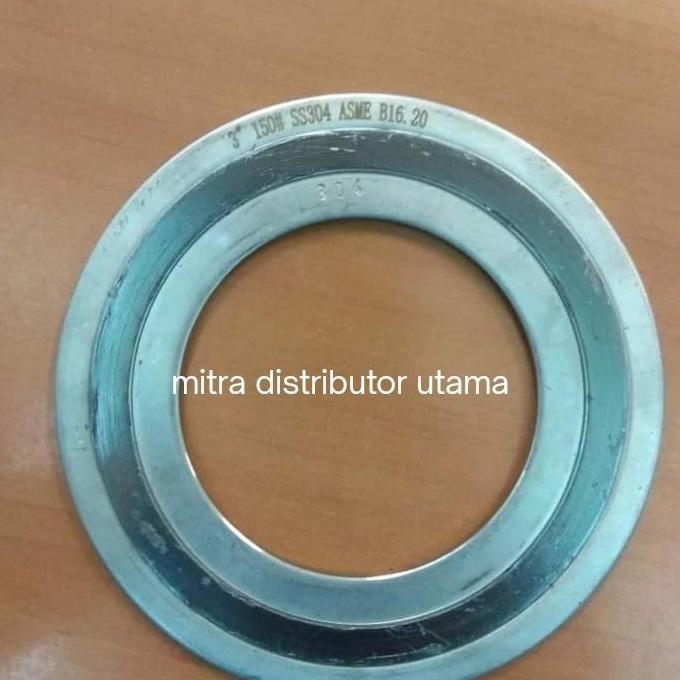 Jual HARGA DISC - SWG ANSI 150 Stainless SS 304 Spiral Wound Gasket ...