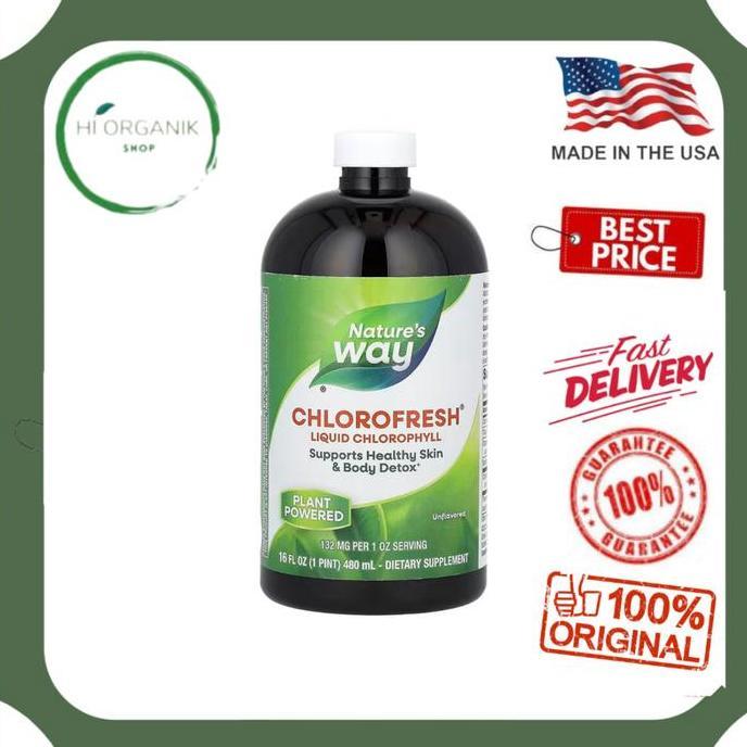Jual Nature'S Way Chlorofresh Liquid Chlorophyll Unflavored 480 Ml ...