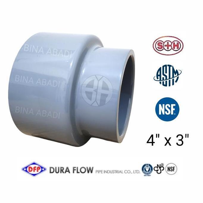 Jual Reducer Coupling Cpvc Size 4 X 3 Inch Sch 80 Astm Socket Dura Flow ...