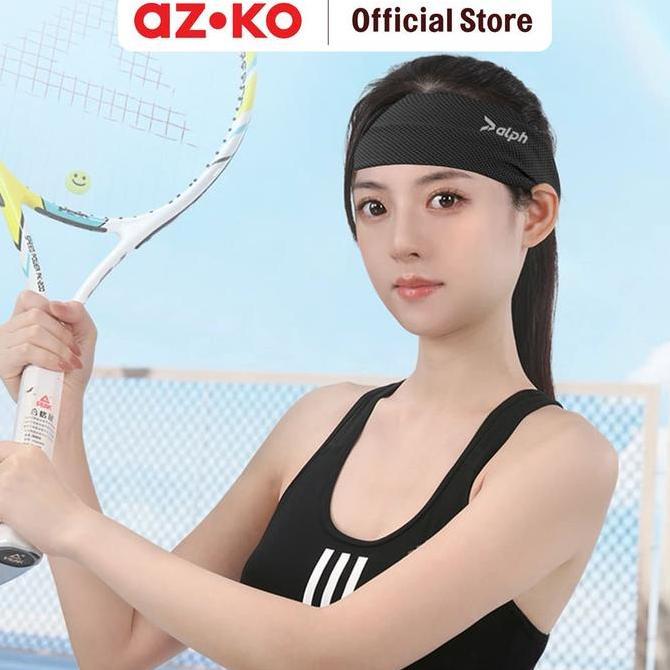 Jual Azko Alph Bando Olahraga Cooling Hitam Ban Olahraga Bando Sport ...
